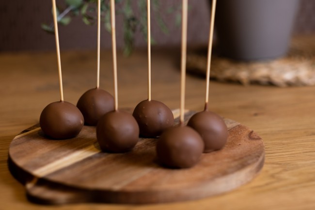 Cake pop | Bolas de bizcocho de avellana