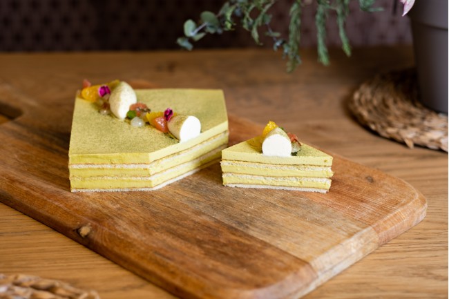 Tarta de Pistacho i Te Matcha