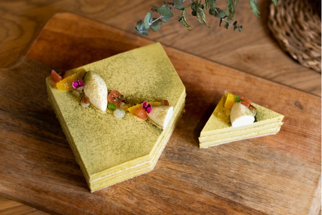 Tarta de Pistacho i Te Matcha