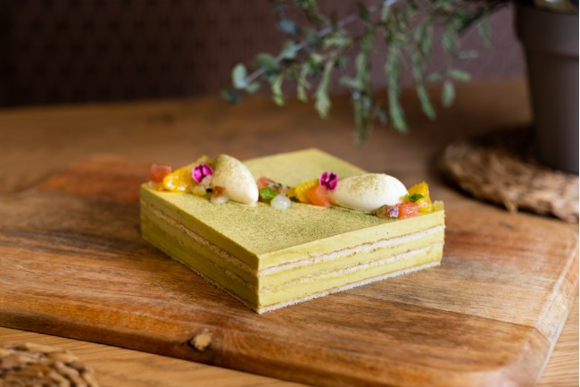 Tarta de Pistacho i Te Matcha