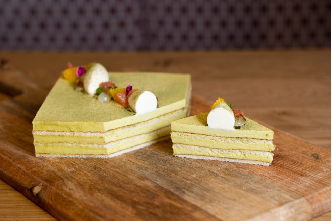 Tarta de Pistacho i Te Matcha